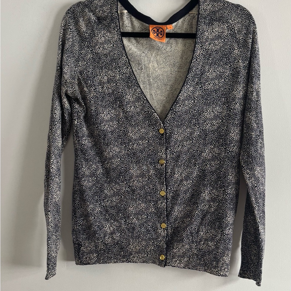 Tory Burch Black and White Women's Cardigan